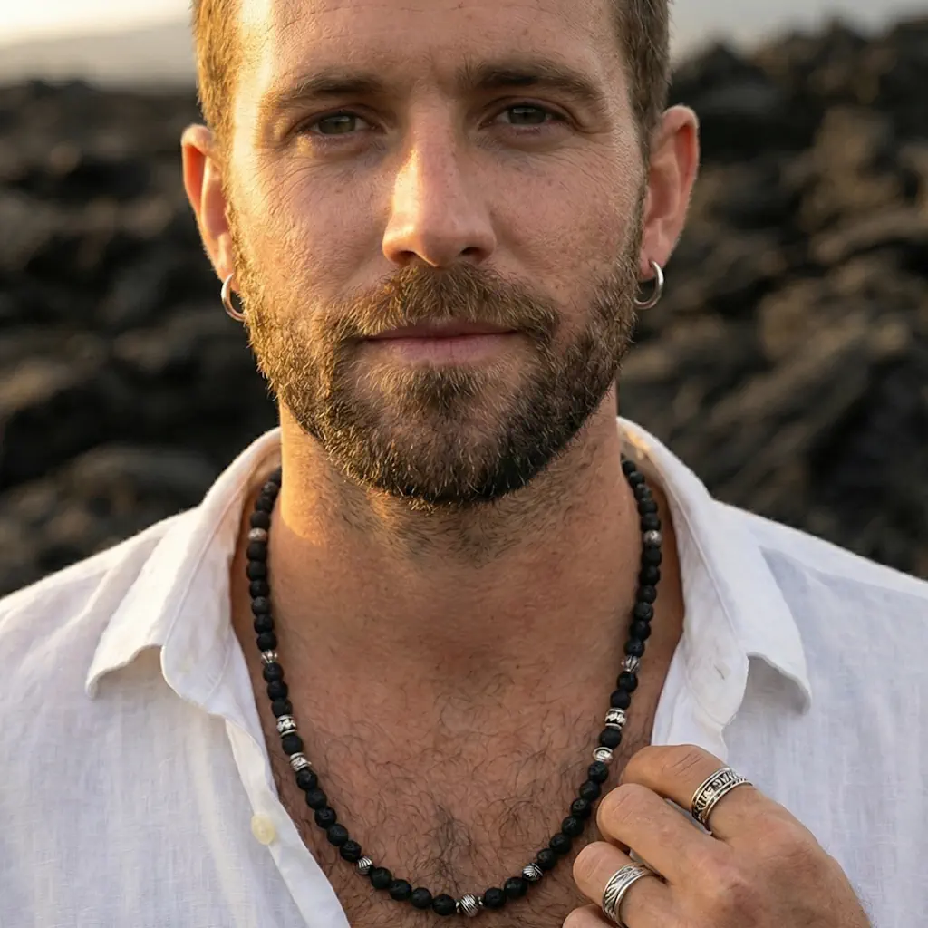 Herrenschmuck „Eleganter Silberschmuck für Männer – Ringe, Armbänder und mehr“